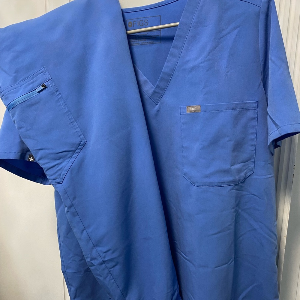 Figs Blue Scrub Set